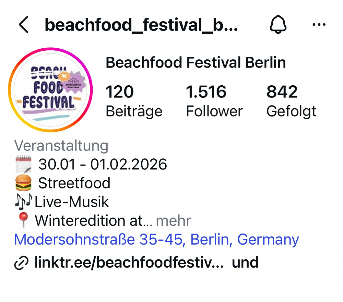 Beachfood Festival Social
